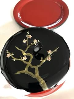 琉球　漆器　新品　超美品　5枚 新品】琉球漆器 銘々皿 5枚 ゆうな - メルカリ