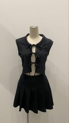 リボンデザイン カーディガン【ガーリー】【】のサムネイル