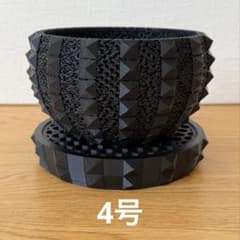 3Dプリンター鉢 メッシュ 4号 TR0094g 観葉植物 植木鉢 オベサ - メルカリ