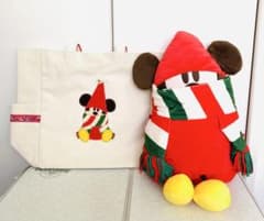 ディズニー リルリンリン トートバッグ ブランケット クリスマス