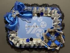 【即購入可】ブロマイドデコケース 青×グレー（L版用）のサムネイル