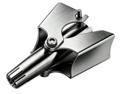 Manual Nose Hair Cutter, 12 Blades, Round Head, Stainless Steel, Easy to Carry, Unisex