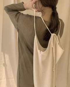 cherry__様専用amiurワッフルキャミワンピのサムネイル