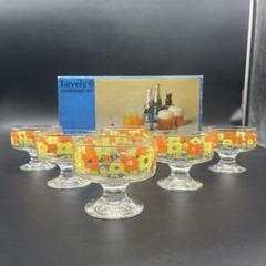 ⭐️新品 未使用品⭐️昭和レトロ 佐々木硝子 デザートグラス 6