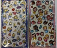 ディズニー　プリンセス　ミニオン　立体シール　２枚セットのサムネイル