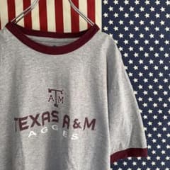 輸入古着 TEXAS A&M リンガーTシャツ 【L】 - メルカリ