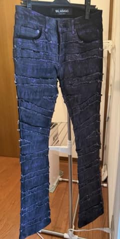 VALABASAS デニムパンツ ブラック パープルのサムネイル