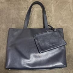 MOTHER HOUSE リニア トートバッグ レザー ネイビー A4 - メルカリ