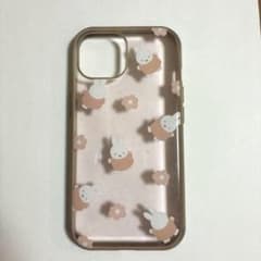 미피 iPhone15 케이스 클리어 핑크