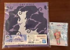 ワンピース一番くじ　G賞タオル(ルフィ) & H賞キーホルダー(S-スネーク)