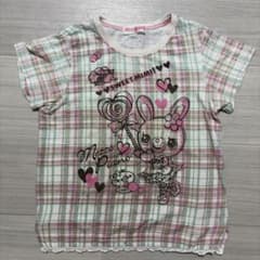 mezzo piano みみぽぽ チェック柄 半袖Tシャツ 130 - メルカリ