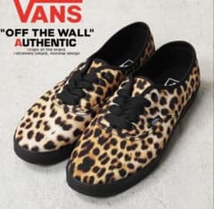 VANS ヴァンズ AUTHENTIC LOWPRO LEOPARD USA企画 - メルカリ