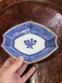 藍九谷　古伊万里　古九谷　柴田コレクション　掲載品　柿右衛門　民藝　花唐草　角福 e7f29399fcb0ae676e08a2837986ba