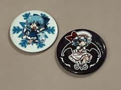 2個セット】東方Project 缶バッジ レミリア・スカーレット チルノ