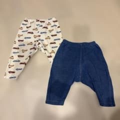 UNIQLO ベビー パンツ 2点セット 80cm と90cm