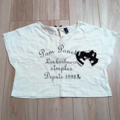 【美品】pom ponette 半袖カットソーM(150)のサムネイル