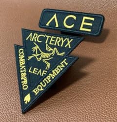 ARC'TERYX LEAF ブラックACE ベルクロ パッチ ワッペン - メルカリ