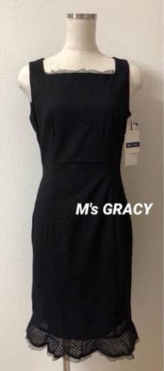 M'S GRACY 新品タグ付き♪ ワンピース サイズ38 黒 - メルカリ