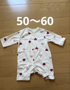 ハート柄ロンパース 50-60cmのサムネイル