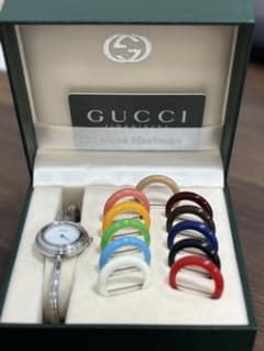 GUCCI シルバー チェンジベゼル 【全色 動作確認 電池交換済み】のサムネイル