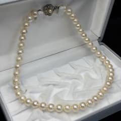 テリ強 大珠】アコヤ真珠 あこや 8.8mm 43cm パール ネックレス - メルカリ
