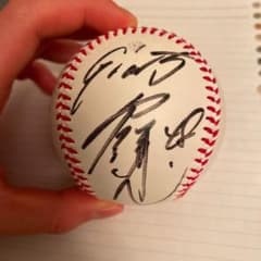 現役巨人時代 矢野謙次 直筆サインボール - メルカリ