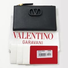 ICチップ【極美品】ヴァレンティノ Vロゴ コンパクトウォレット 二つ折り財布 ICチップ【極美品】ヴァレンティノ Vロゴ コンパクトウォレット 二