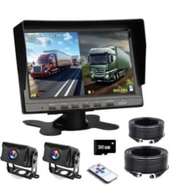 Thumbnail of バックカメラ モニターセット 7インチ液晶 前後カメラ 32GBカード付き