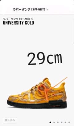☆29㎝☆ナイキ エア ラバー ダンク  Off-White オフホワイトのサムネイル