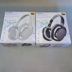 OPEN EAR ワイヤレスヘッドホン BH-0923　黒と白 2個セットのサムネイル