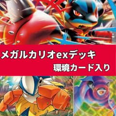 ポケカ引退デッキ】 現レギュメガルカリオex構築済みデッキ スリーブ