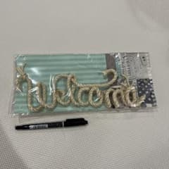 カリフォルニアスタイル 文字ロープ Welcomeのサムネイル