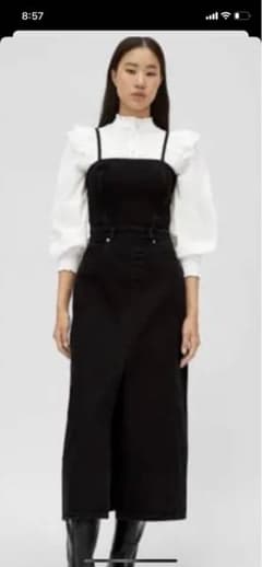 ZARA TRFデニムワンピースのサムネイル