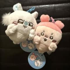 Chiikawa Used Bookstore Kani-chan Momonga Mascot Prize Double Peace