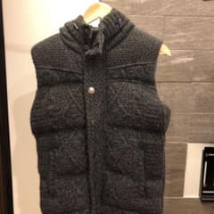 【最終値下げ】【送料込】5351POUR LAS HOMMESニットダウンベストのサムネイル