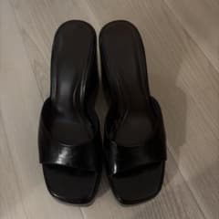 ZARA 厚底ミュール ブラック 38のサムネイル