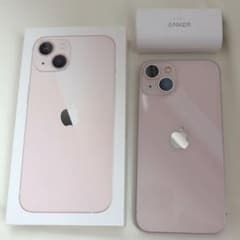 iPhone13 ピンク 256GB 80% ANKERモバイルバッテリー付 - メルカリ