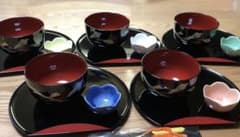 桂　由美　どっしり椀５個セット　多用盆、小鉢、箸付きのサムネイル