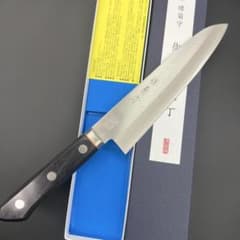 ☆新品送料込☆堺菊守ステンレスゴールド鋼牛刀包丁180mm口金付剣先