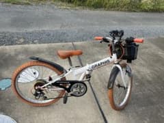 GRAPHIS 折りたたみ自転車 オレンジタイヤ付き - メルカリ