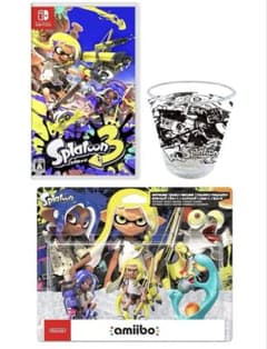 スプラトゥーン3+amiibo3体セット+アクリルタンブラー☆新品☆専用箱 スプラトゥーン3+amiibo3体セット+アクリルタンブラー新品専用箱