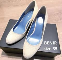 BENIR レースパンプス ホワイト 35のサムネイル