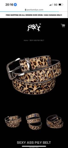 小物 Punkandyo belt CHEETAH BELT – PUNKANDYO