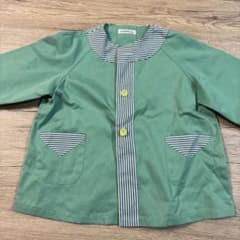 幼稚園 スモック グリーン ストライプのサムネイル