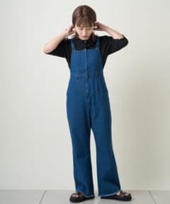 カスタネ　kastane デニムフレアサロペットのサムネイル