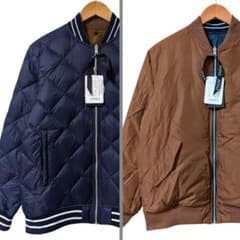 新品 タイオン スタジャン&MA-1リバーシブルブルゾン ダウンジャケット 
