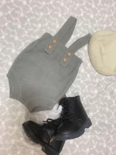 ロンパース  70cm グレーのサムネイル