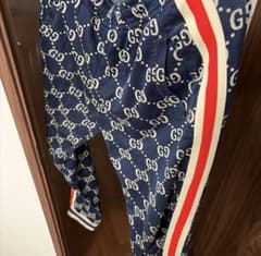 GUCCI GGロゴ ジョガーパンツ ネイビーのサムネイル