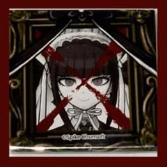 ダンガンロンパ　遺影　缶バッジ　楽天コレクション　　セレスティア・ルーデンベルク 遺影スクエア缶バッジ セレスティア・ルーデンベルク ダンガンロンパ