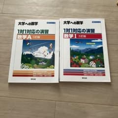 大学への数学 1対1対応の演習 数学I 数学A 2冊セット　三訂版　書き込み無しのサムネイル